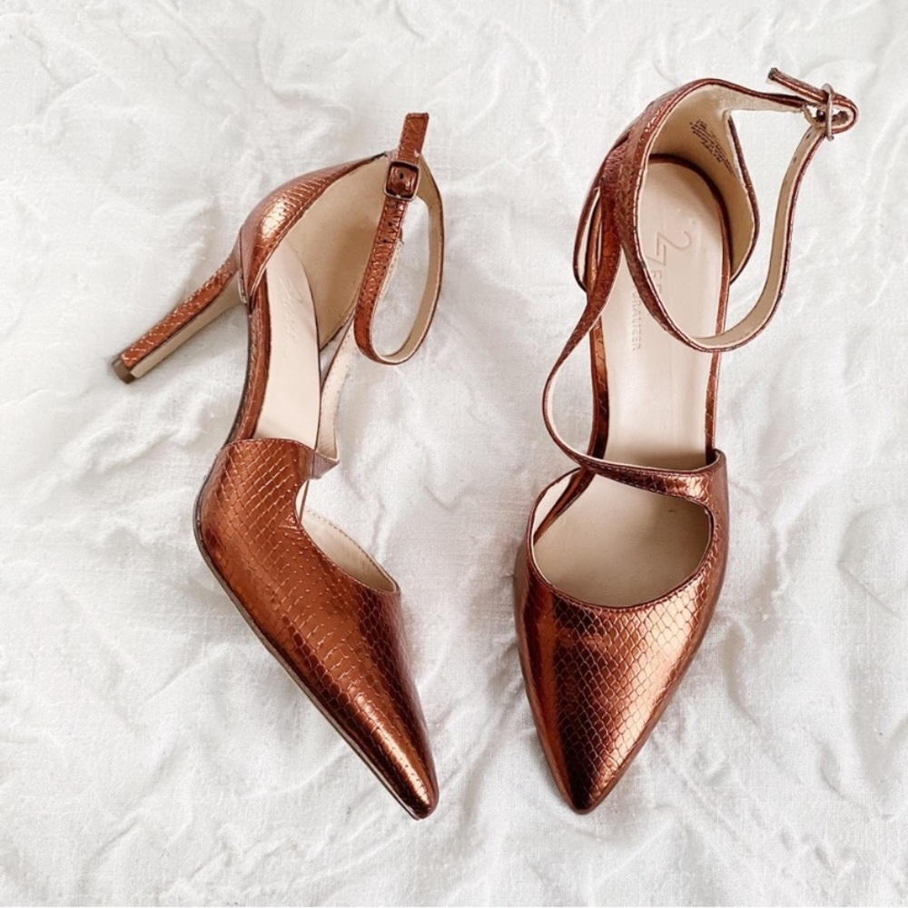 27 Edit Abilyn Ankle Strap Pump New